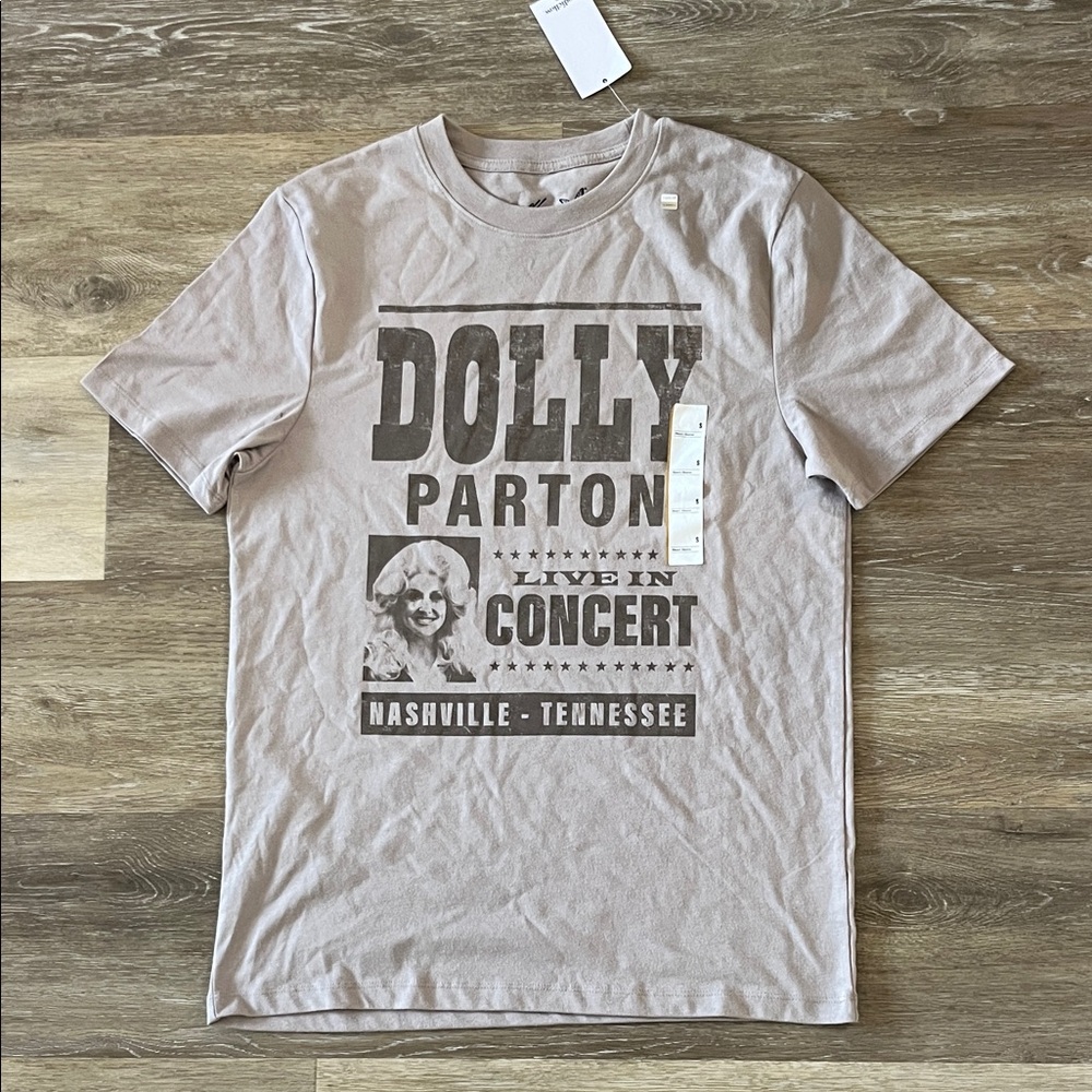 NWT Dolly Parton Men's Graphic T-Shirt Brown Size M